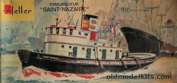 Heller 1/76 Tug Boat Saint-Nazaire plastic model kit